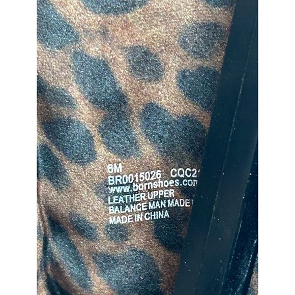 Born Borman Tall Boot With Animal Print Lining Back Zipper Size 6 - Picture 4 of 9